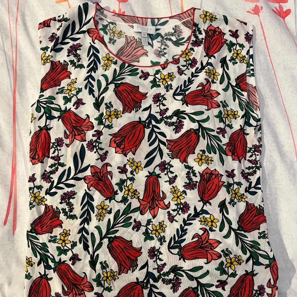 Escada Sport Thin Sleeveless Knit Top